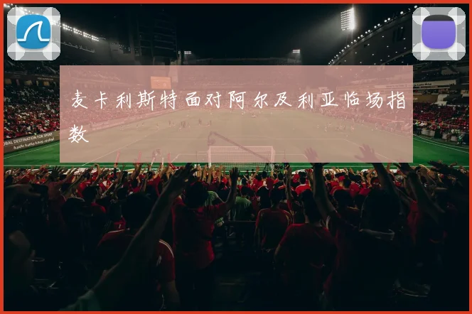 麦卡利斯特面对阿尔及利亚临场指数